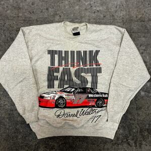 Vintage 90s Darrell Waltrip Nascar Crewneck Sweater XL